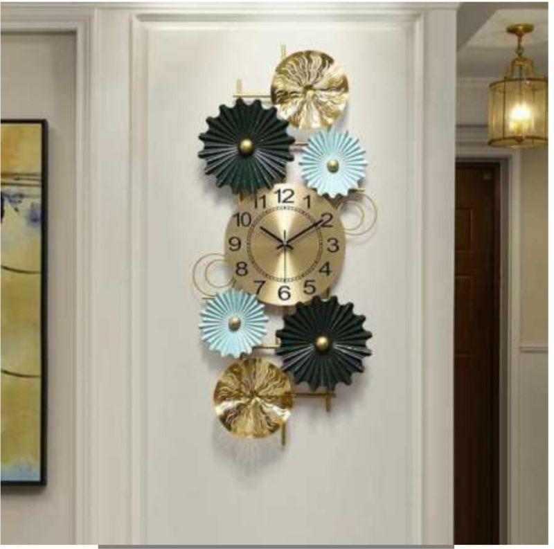 Metal Decorative Vertical Wall Clock